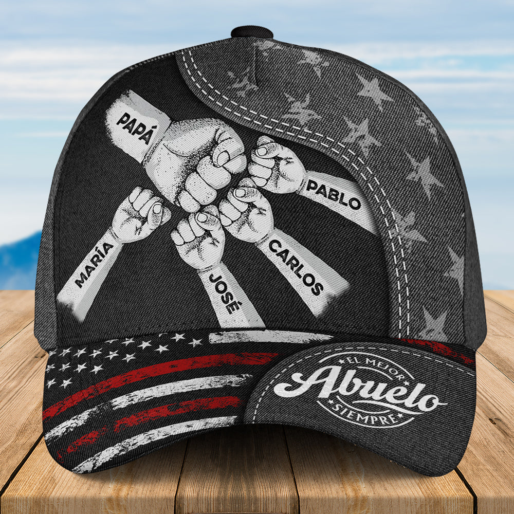 El Poder Del Abuelo Viene Del Amor - Gorra Clásica Personalizada - Image 3