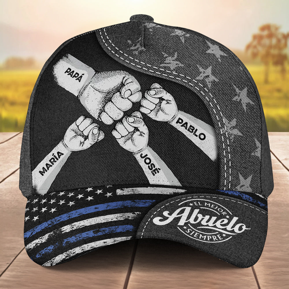 El Poder Del Abuelo Viene Del Amor - Gorra Clásica Personalizada - Image 4