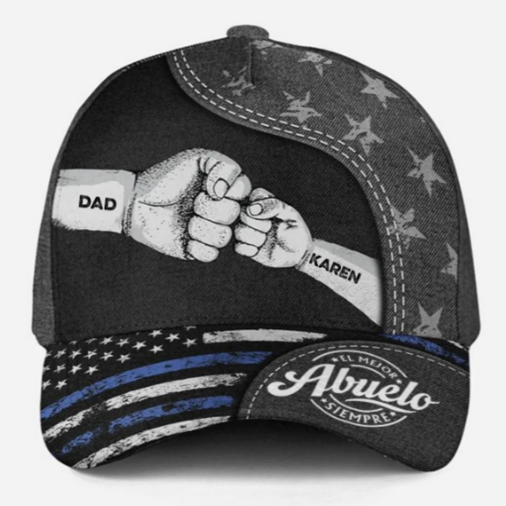 El Poder Del Abuelo Viene Del Amor - Gorra Clásica Personalizada - Image 9