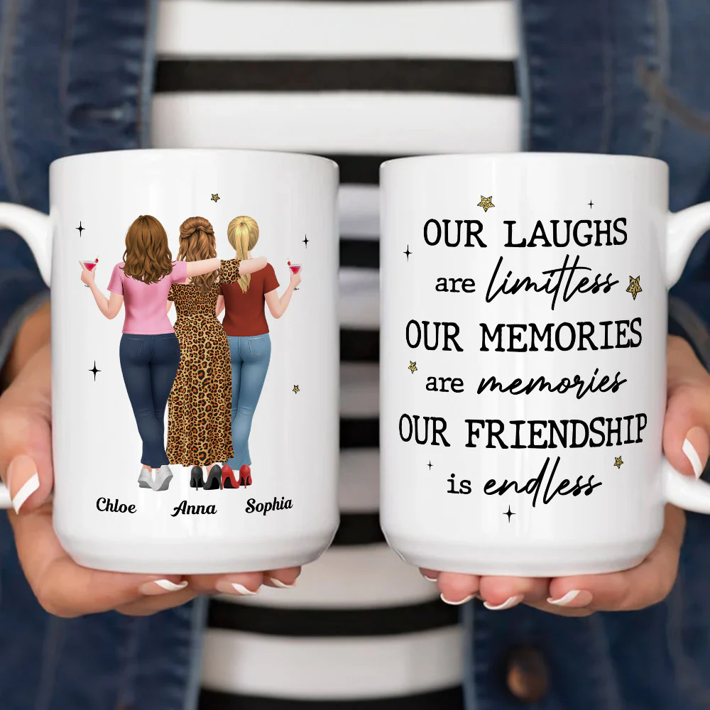 Endless Friendship - Personalized Custom Coffee Mug - Image 5