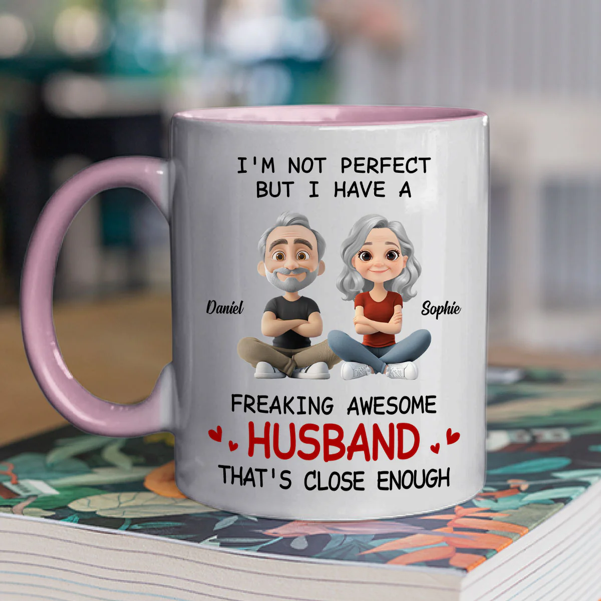 Endless Love - Personalized Custom Accent Mug - Image 2