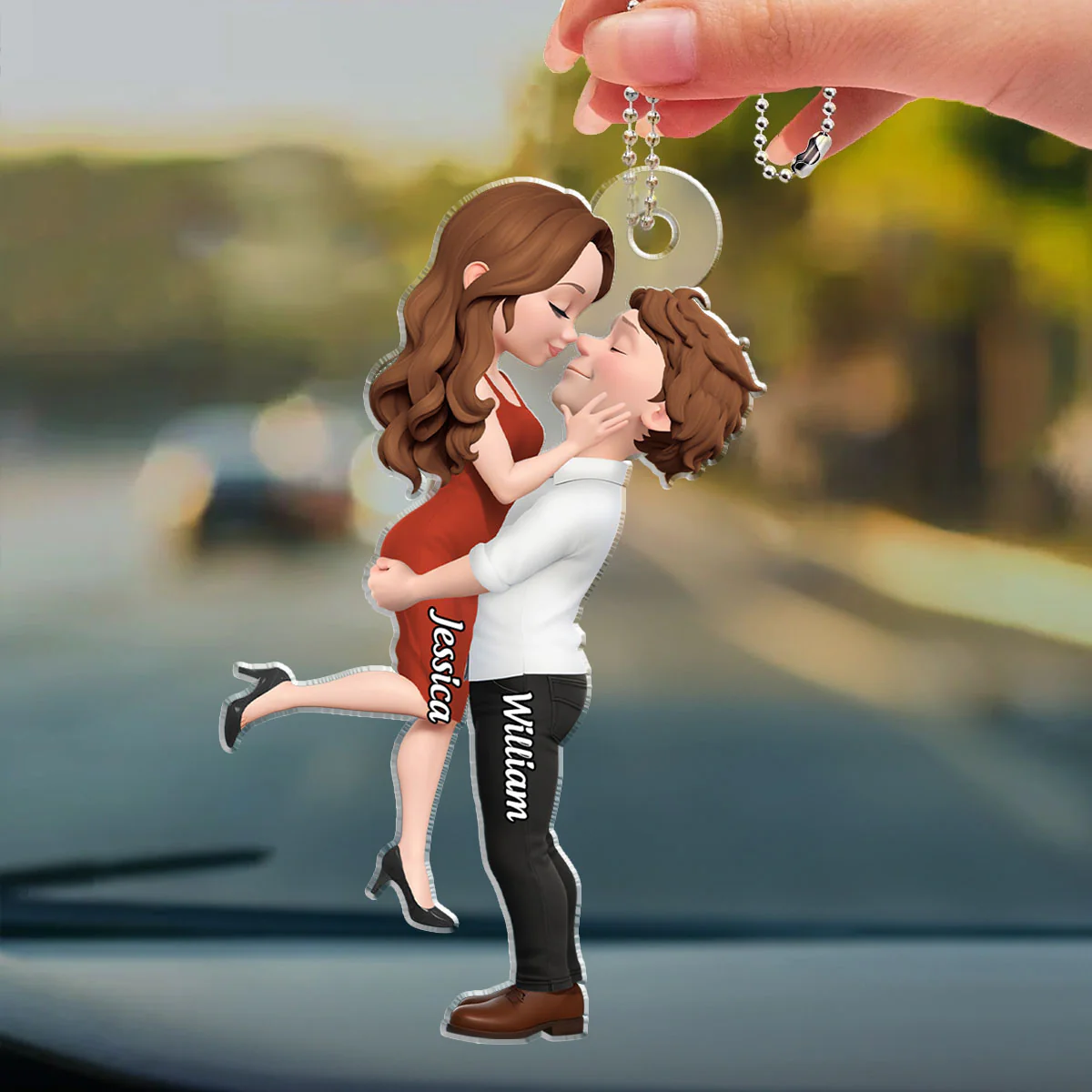 Endless Love - Personalized Custom Car Ornament - Image 4