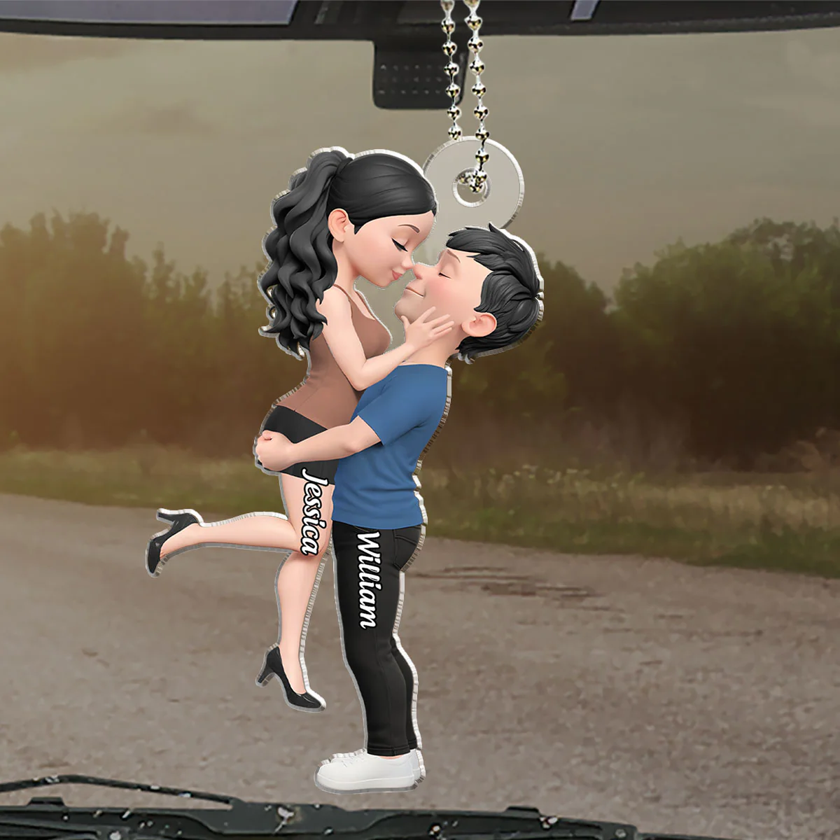 Endless Love - Personalized Custom Car Ornament - Image 5