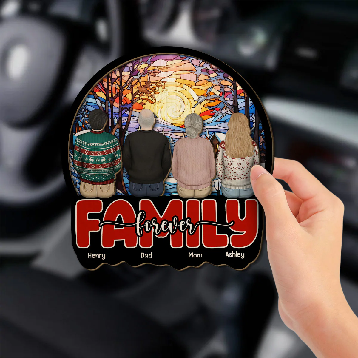Endless Love - Personalized Custom Car Visor Clip - Image 2