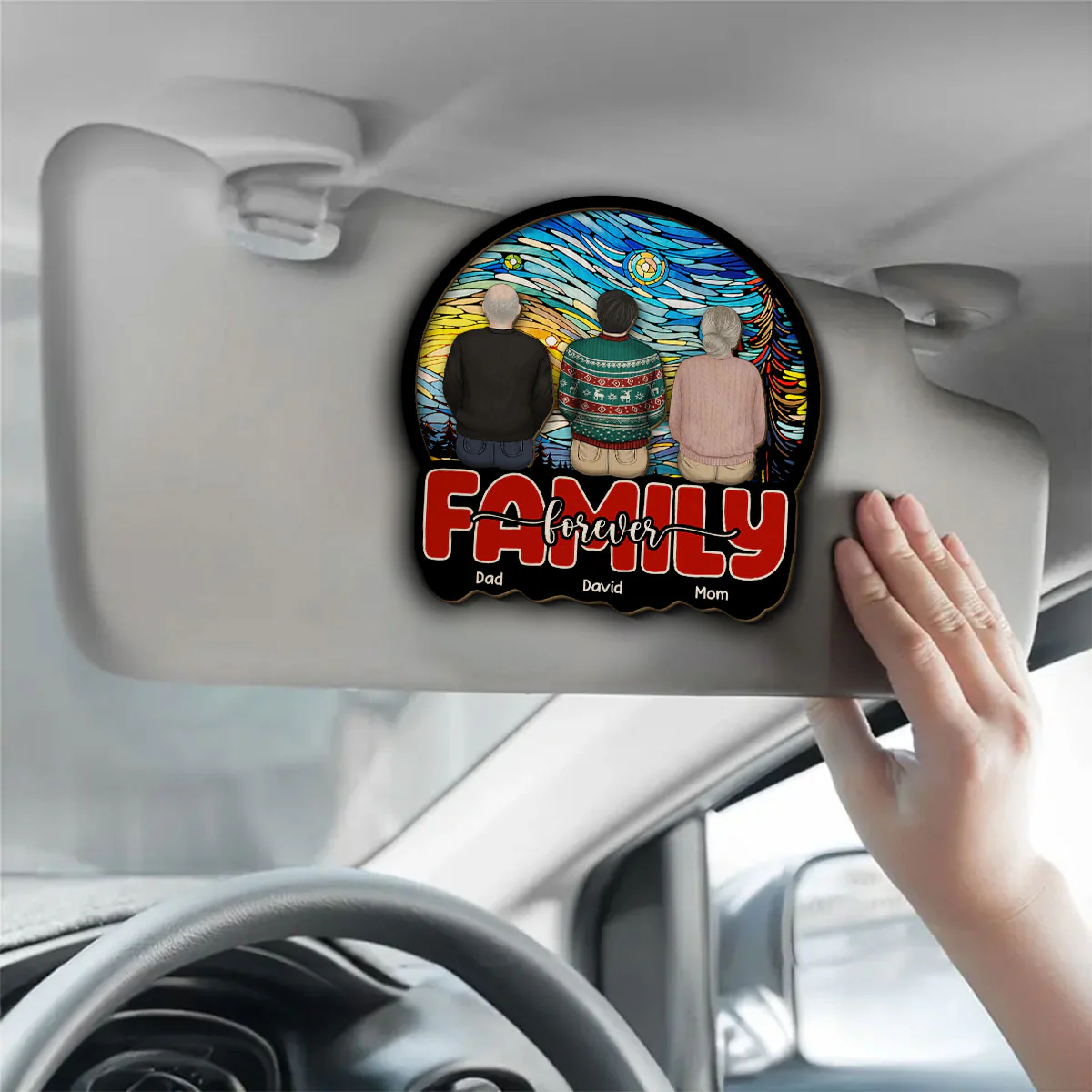 Endless Love - Personalized Custom Car Visor Clip - Image 4