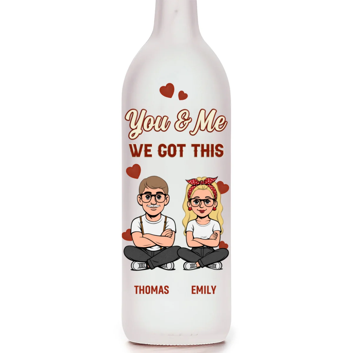 Enduring Love - Personalized Custom Bottle Lamp - Image 7
