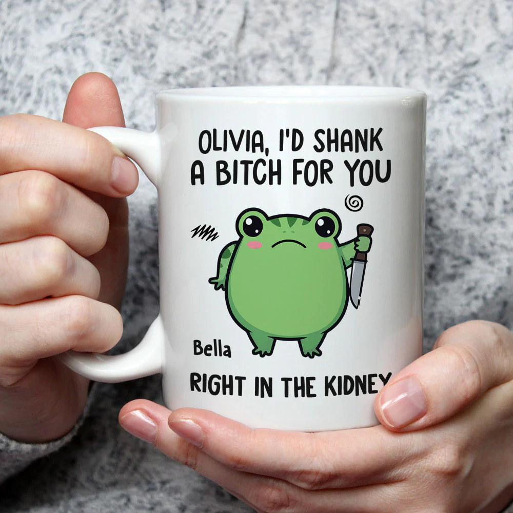Enjoy Coffee, Share Smiles, Stand by Each Other - Personalized Custom Coffee Mug - Image 2