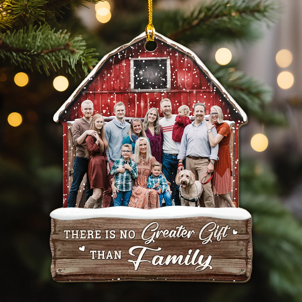 Enjoy The Christmas Season Together - Personalized Custom Wood Ornament - Image 2