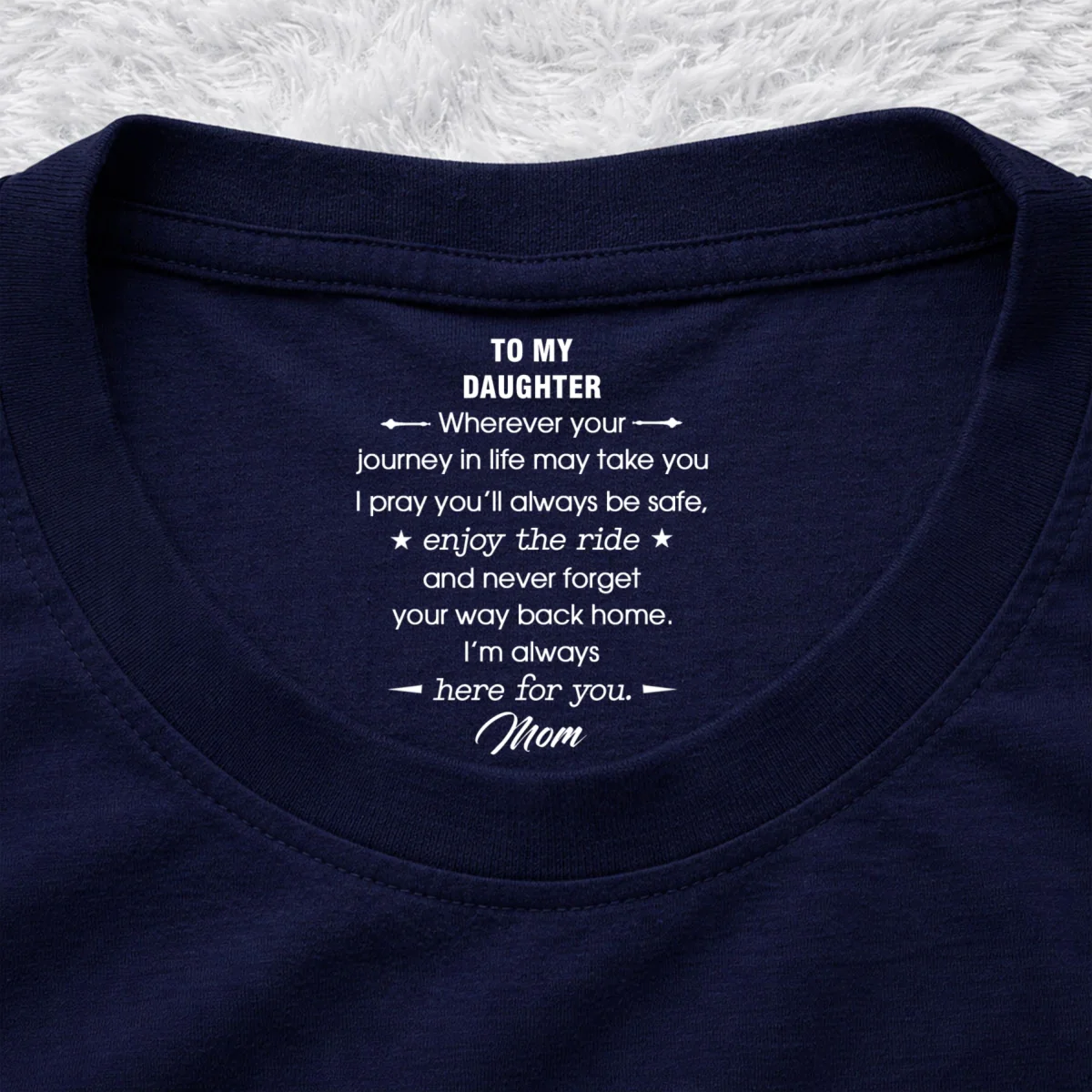 Enjoy The Ride - Personalized Custom Inside Neck Print T-shirt - Image 11