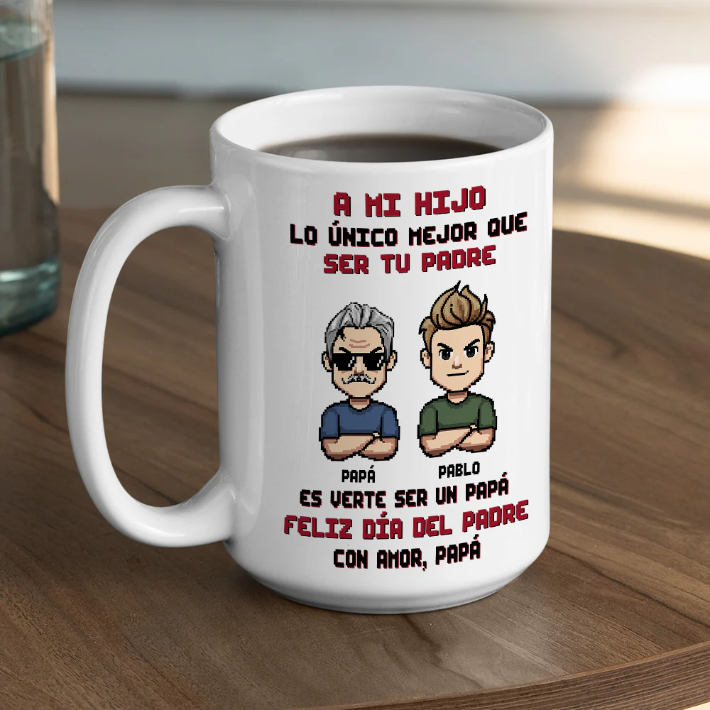 Eres Mi Orgullo Más Grande  - Taza Personalizada de Café - Image 5
