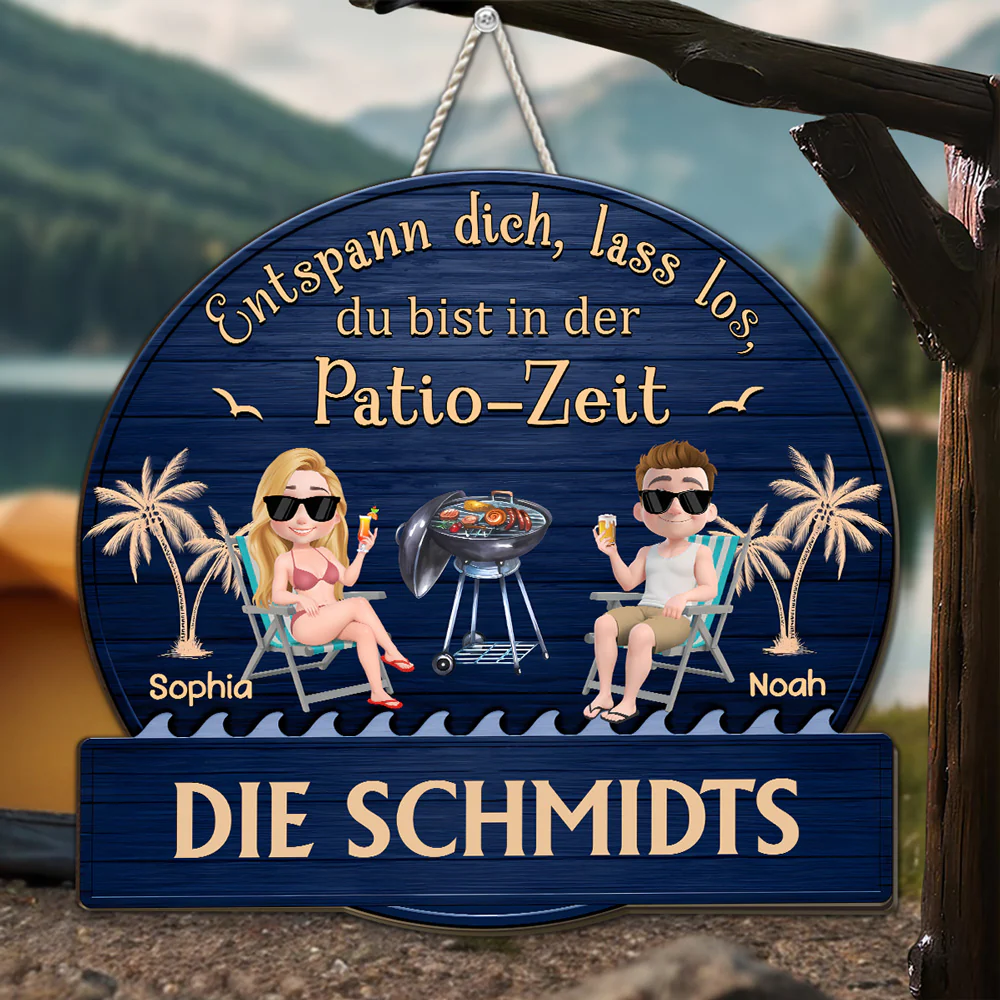 Es Ist Patio-Zeit – Personalisiertes Holzschild - Image 2