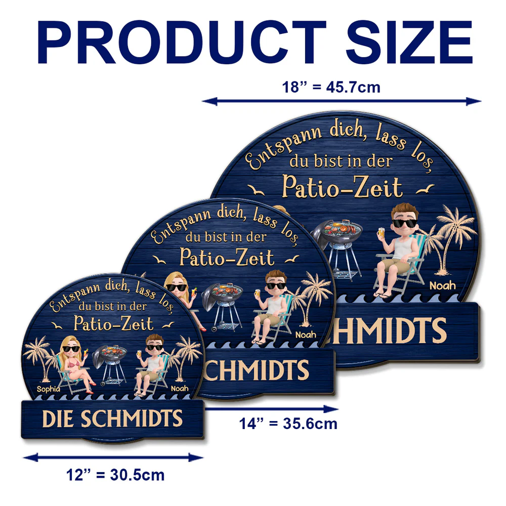 Es Ist Patio-Zeit – Personalisiertes Holzschild - Image 5