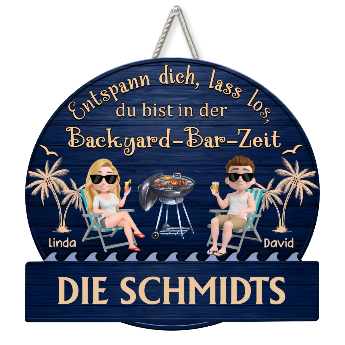 Es Ist Patio-Zeit – Personalisiertes Holzschild - Image 6