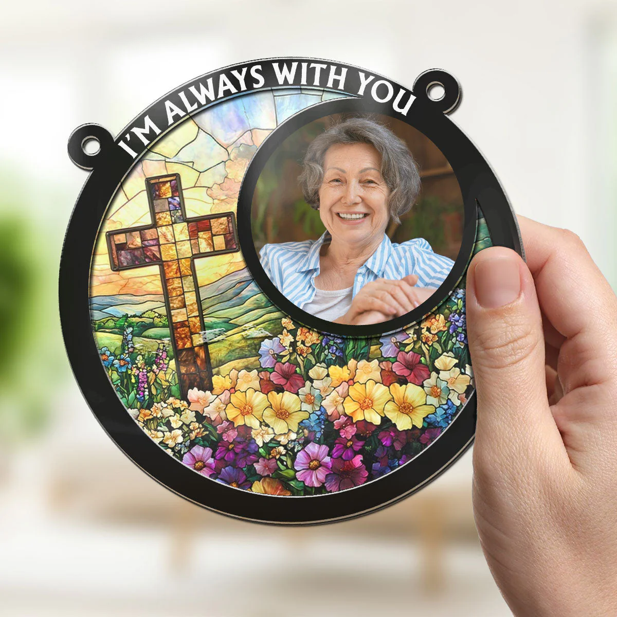 Eternally In My Heart - Personalized Custom Suncatcher - Image 2