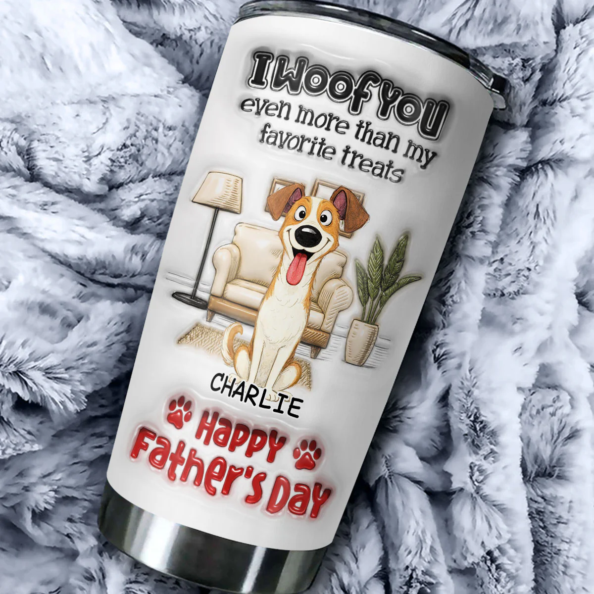 Even More Than Anything - Personalized Custom 3D Inflated Effect Tumbler - Image 2