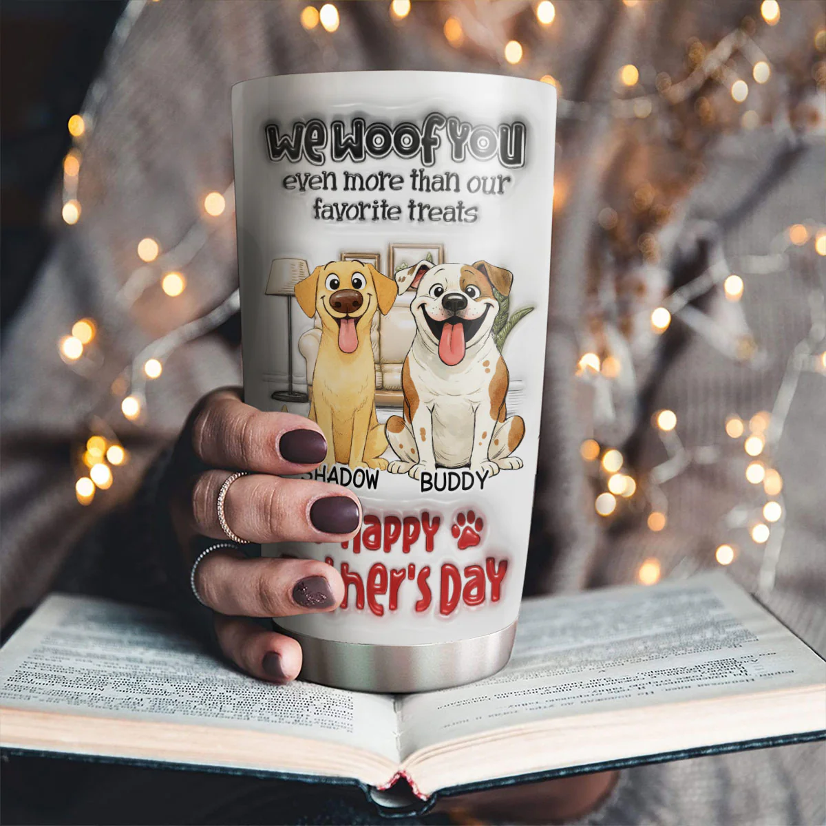 Even More Than Anything - Personalized Custom 3D Inflated Effect Tumbler - Image 4