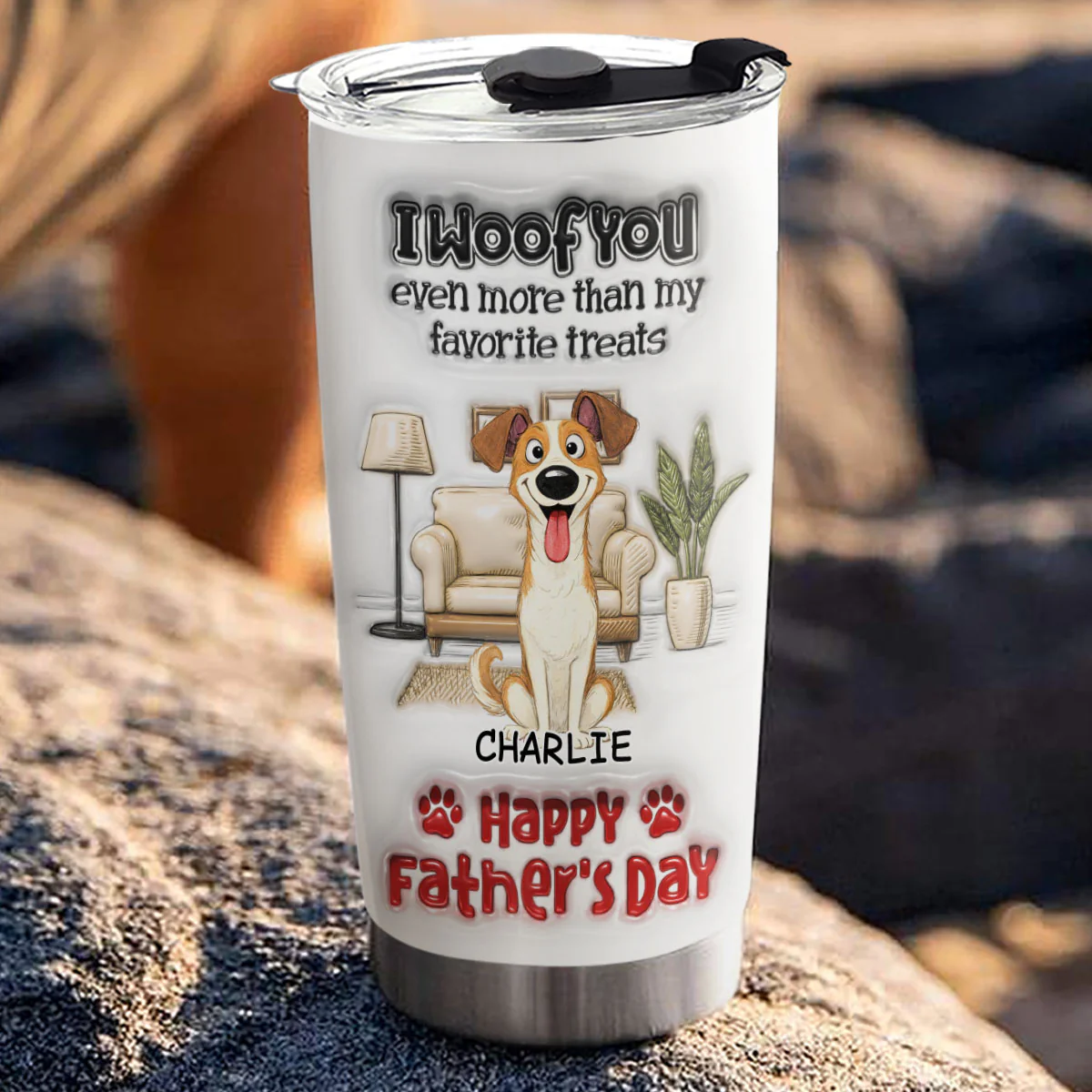 Even More Than Anything - Personalized Custom 3D Inflated Effect Tumbler - Image 5