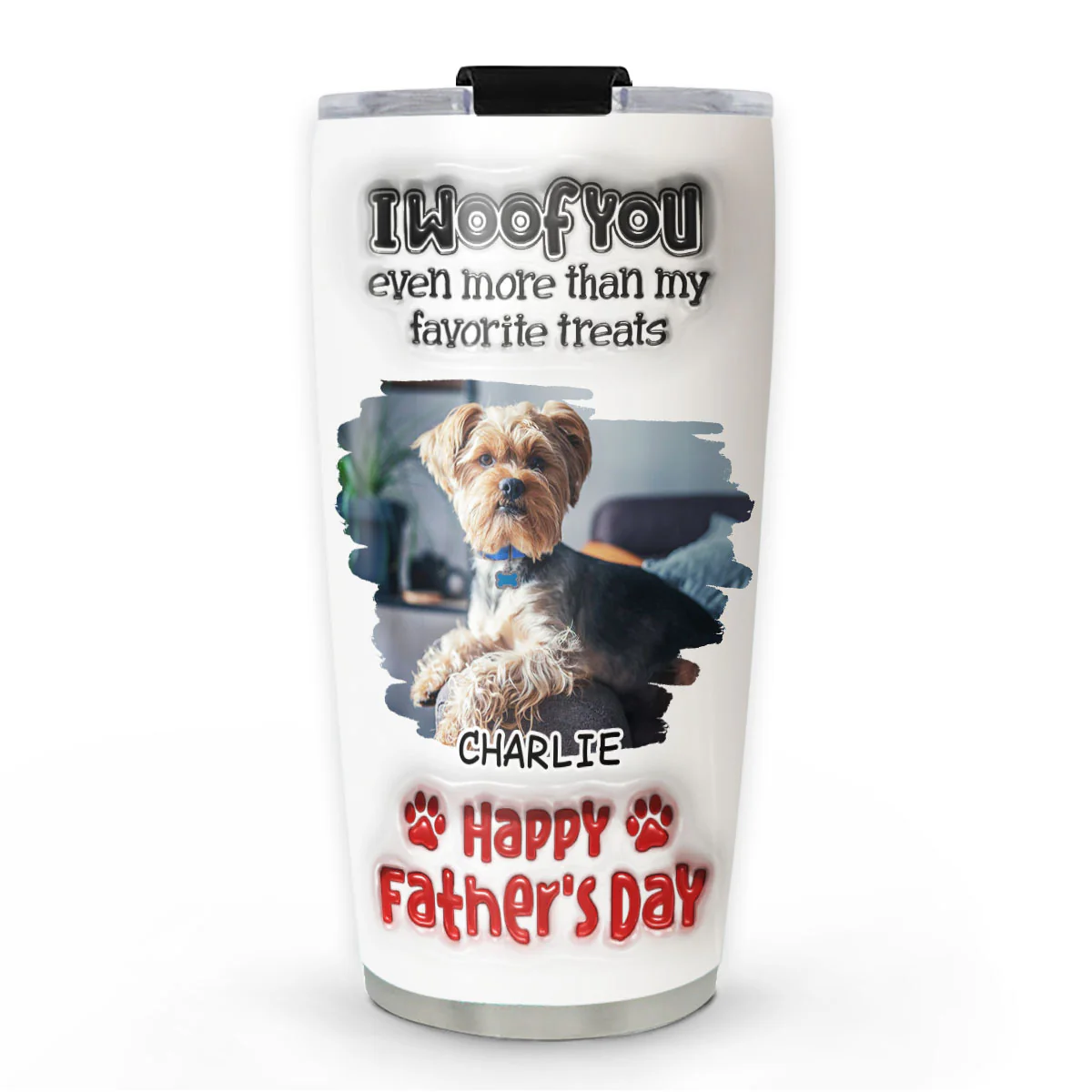 Even More Than Anything Photo - Personalized Custom 3D Inflated Effect Tumbler