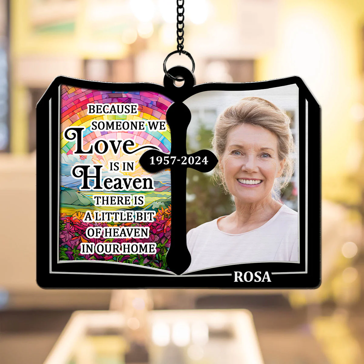 Even Though You Flew Away - Personalized Custom Suncatcher - Image 4