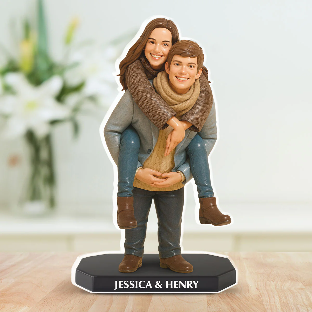 Everlasting Love Figurines - Personalized Custom Acrylic Plaque - Image 6