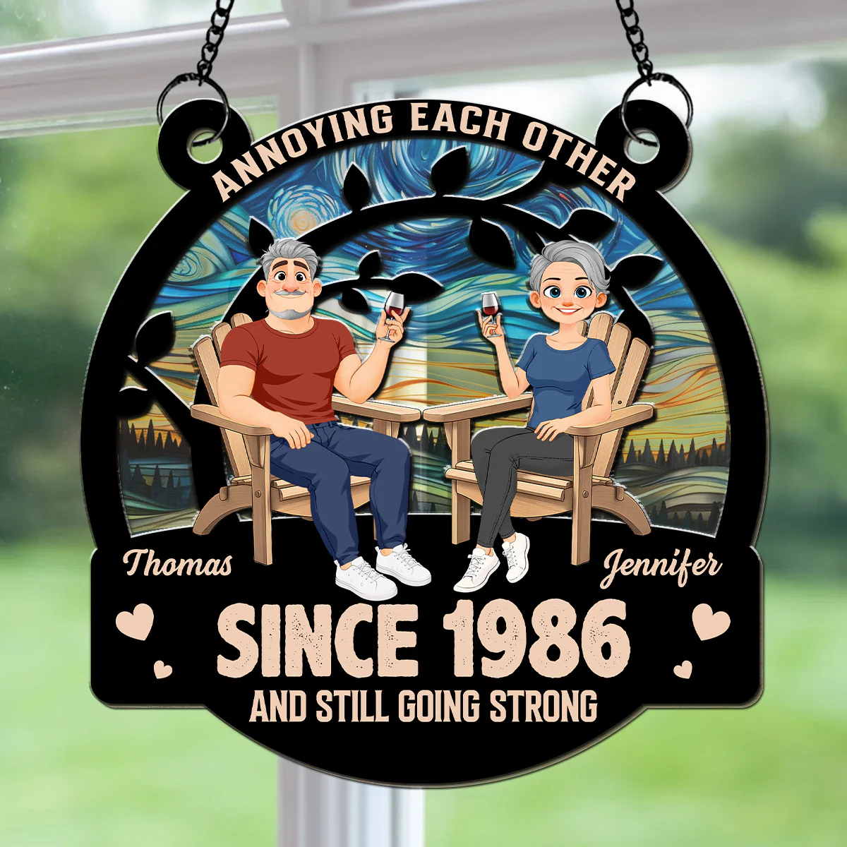Everlasting Love - Personalized Custom Suncatcher