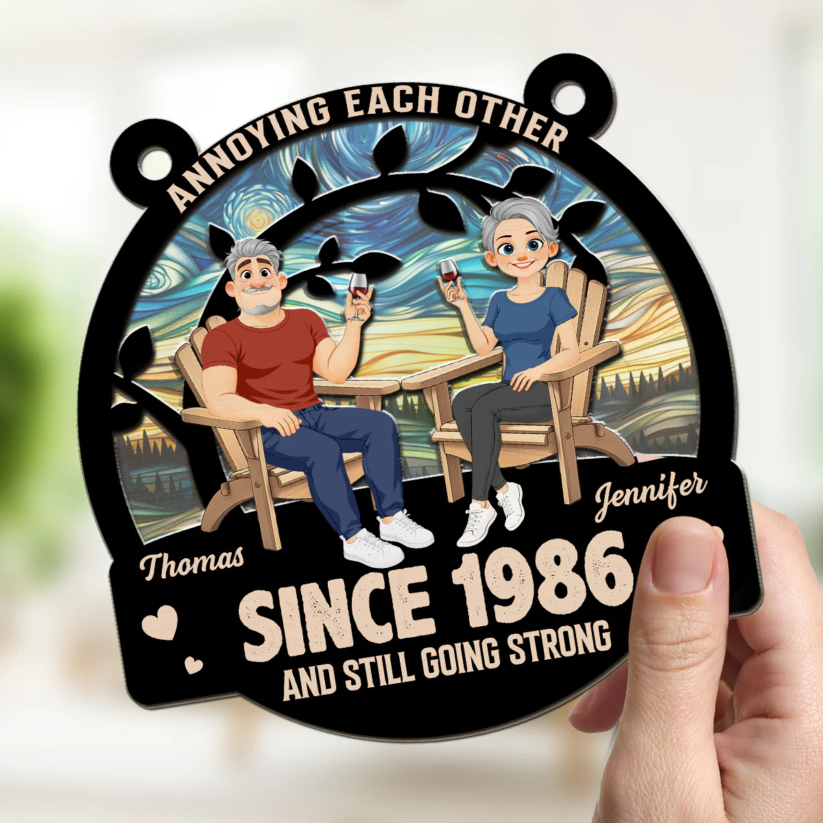 Everlasting Love - Personalized Custom Suncatcher - Image 2