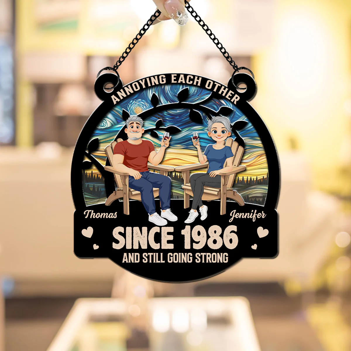 Everlasting Love - Personalized Custom Suncatcher - Image 3