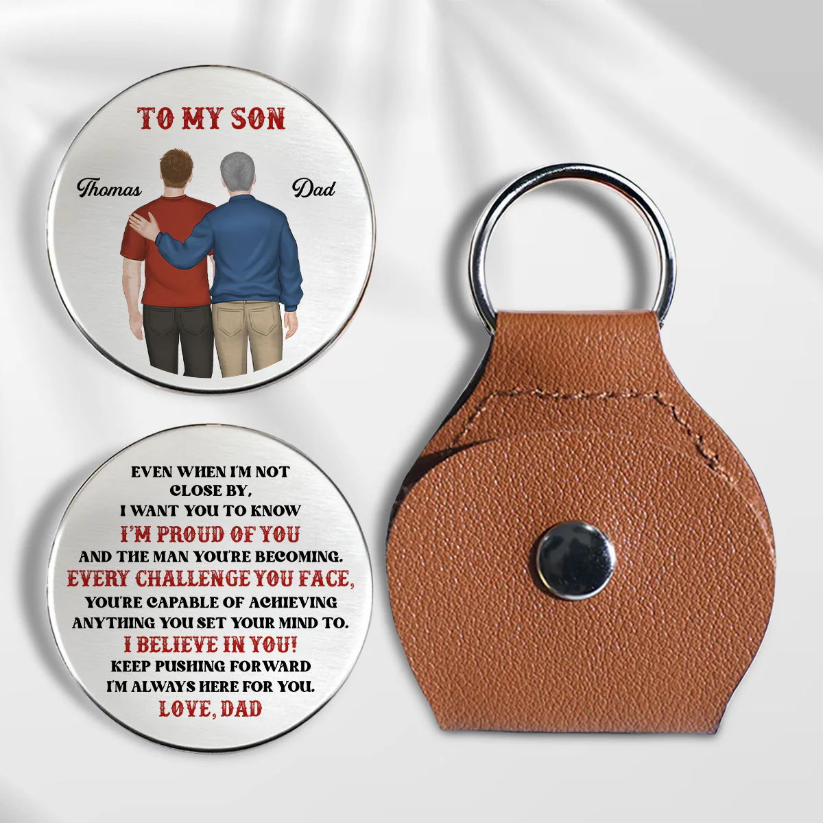 Every Challenge You Face - Personalized Custom Pocket Hug 
