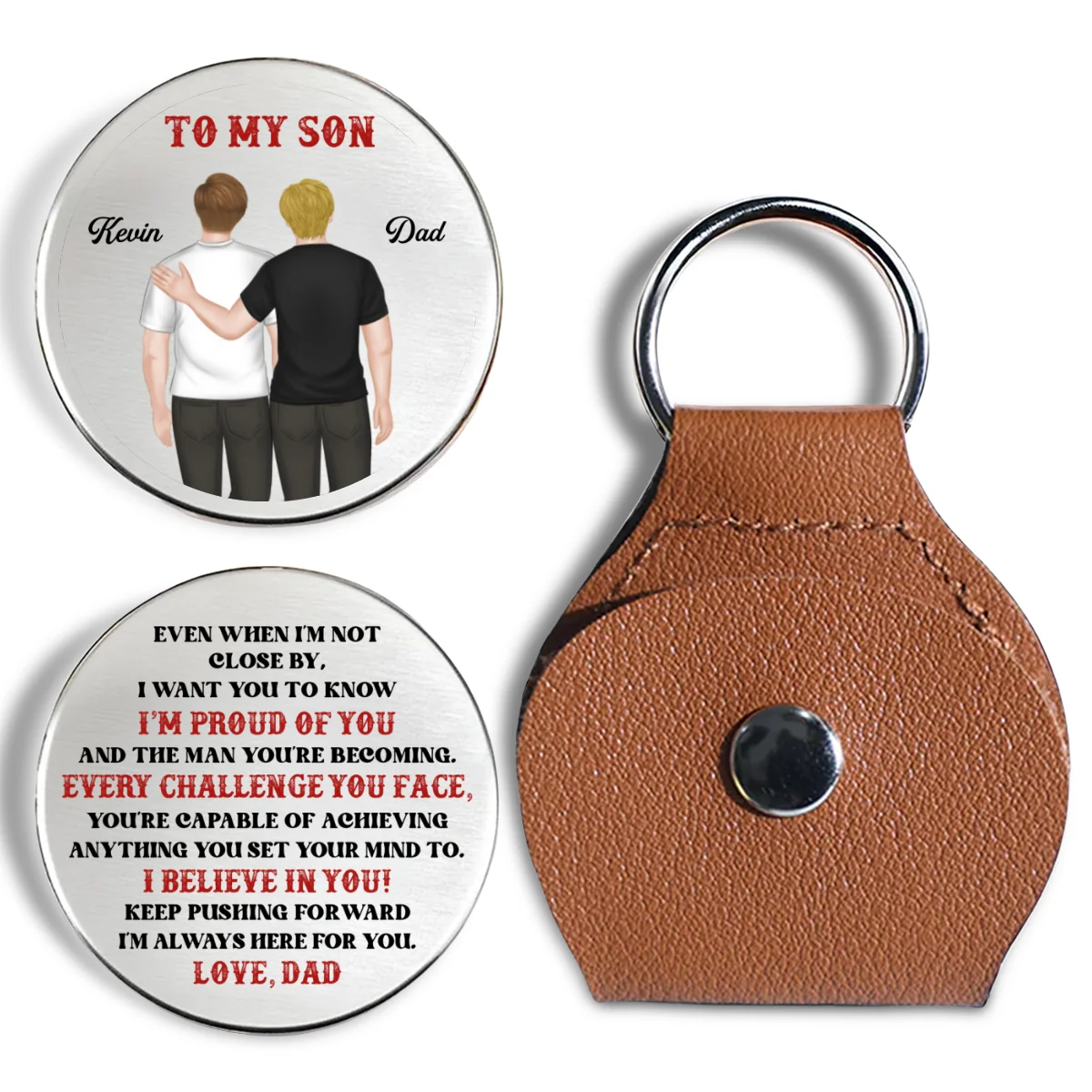 Every Challenge You Face - Personalized Custom Pocket Hug  - Image 6