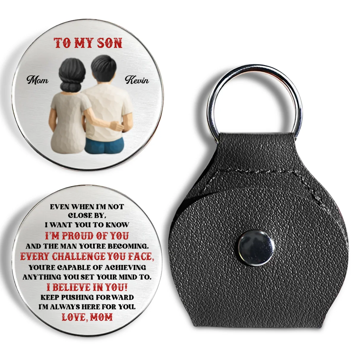 Every Challenge You Face - Personalized Custom Pocket Hug - Image 7
