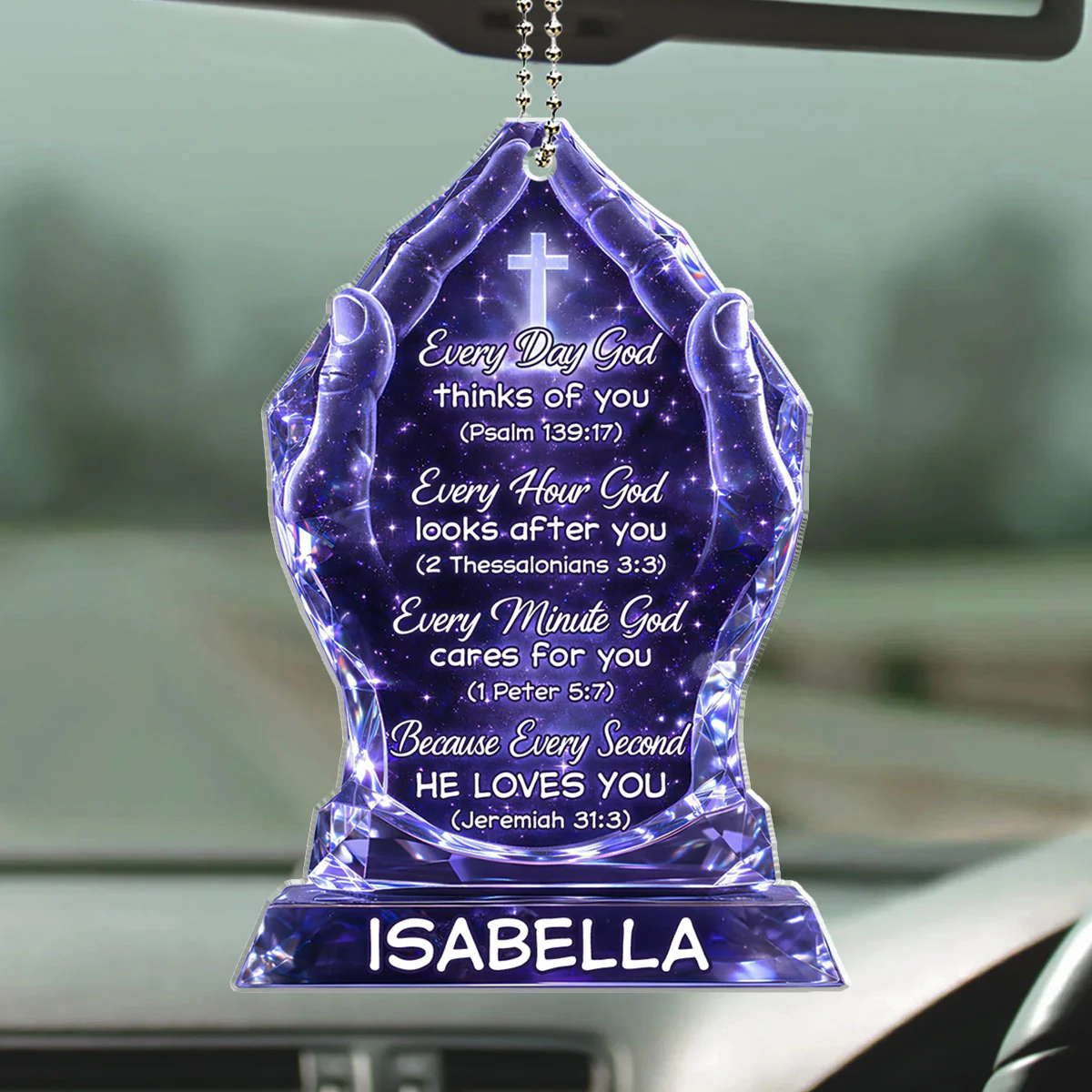 Every Day God Thinks Of You - Personalized Custom Car Ornament