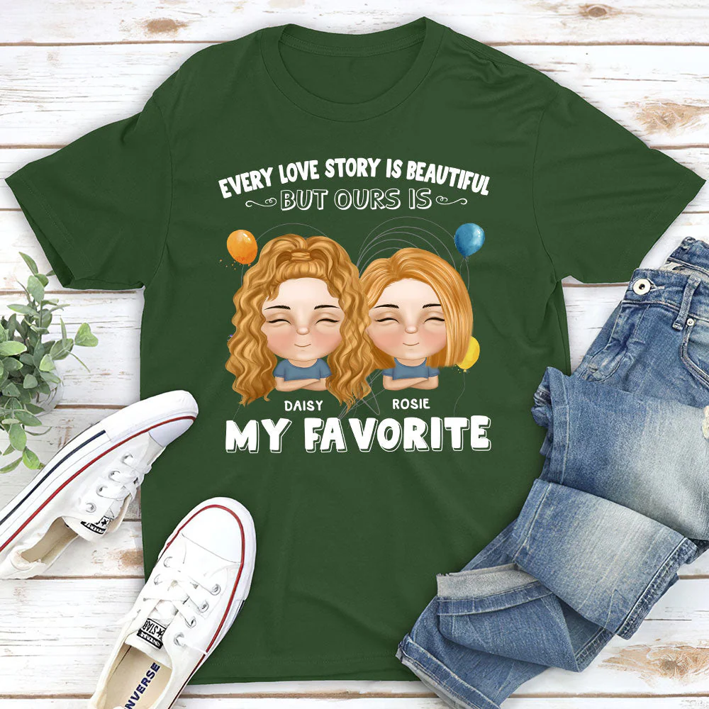 Every Love Story Is Beautiful - Personalized Custom Classic T-shirt - Image 3