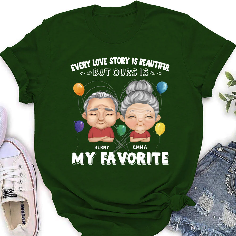 Every Love Story Is Beautiful - Personalized Custom Women's T-shirt - Image 4