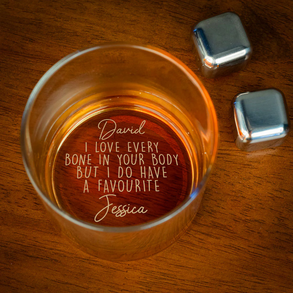 Every Part Of You Loved - Personalized Custom Engraved Whiskey Glass - Image 2