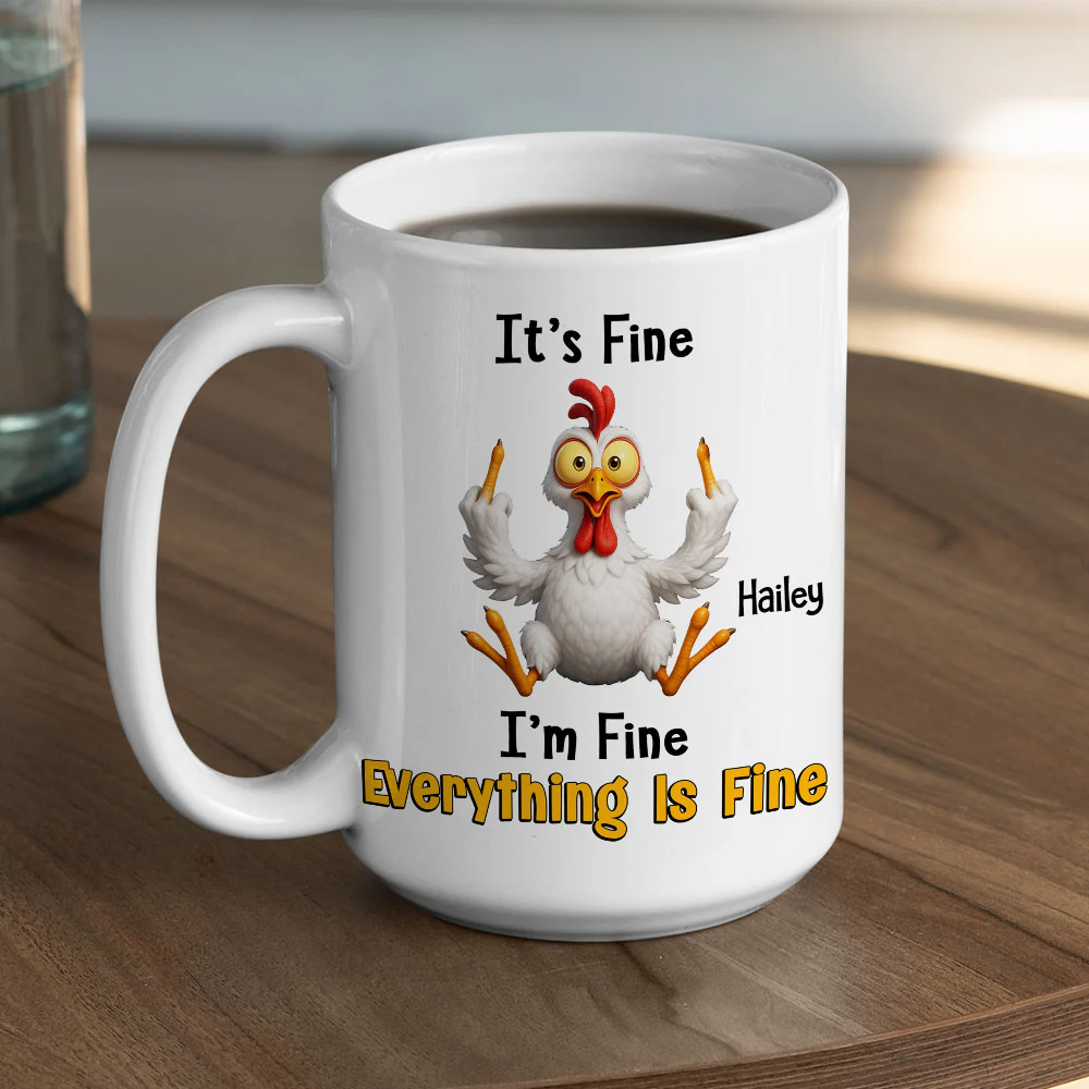 Everything Is Fire - Personalized Custom Coffee Mug - Image 4