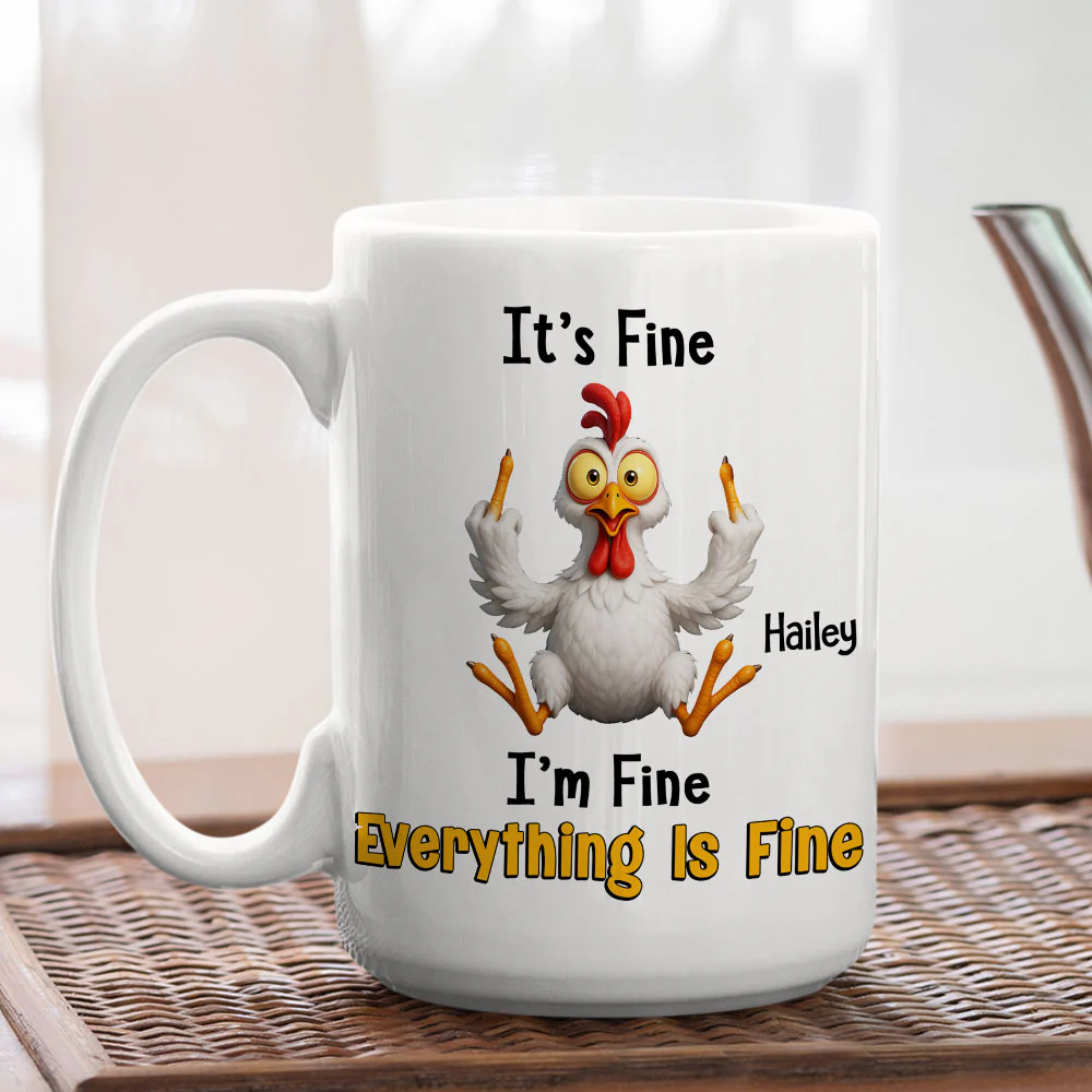 Everything Is Fire - Personalized Custom Coffee Mug - Image 5