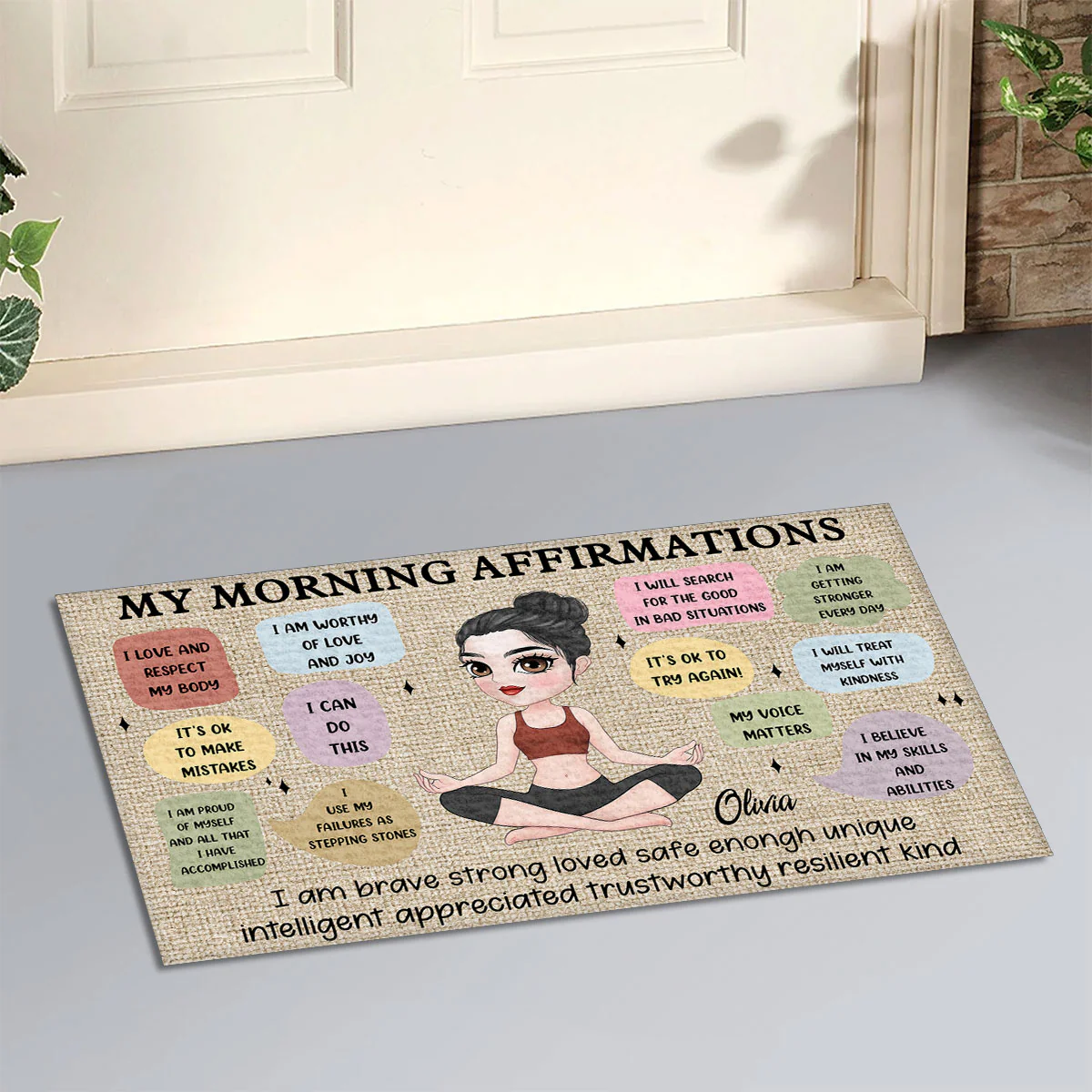 Everything Is Me - Personalized Custom Doormat - Image 3
