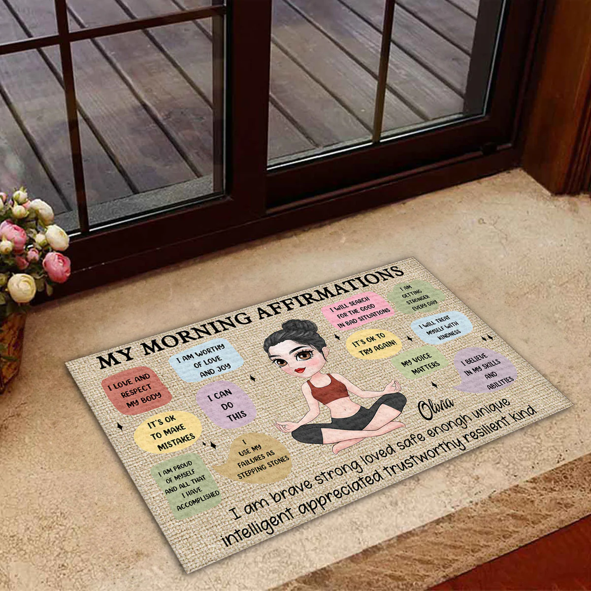 Everything Is Me - Personalized Custom Doormat - Image 4