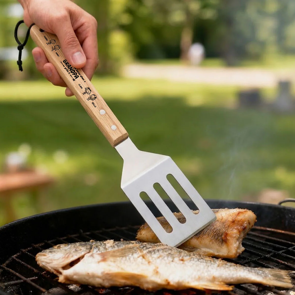 Everything Tastes Better When Dad Grills It - Personalized Custom Grill Spatula - Image 5