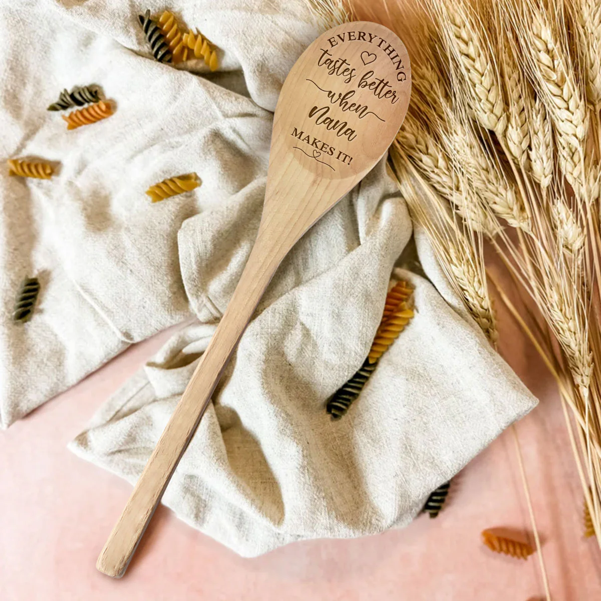 Everything Tastes Better When Grandma Makes It - Personalized Custom Engraved Wooden Spoon - Image 2