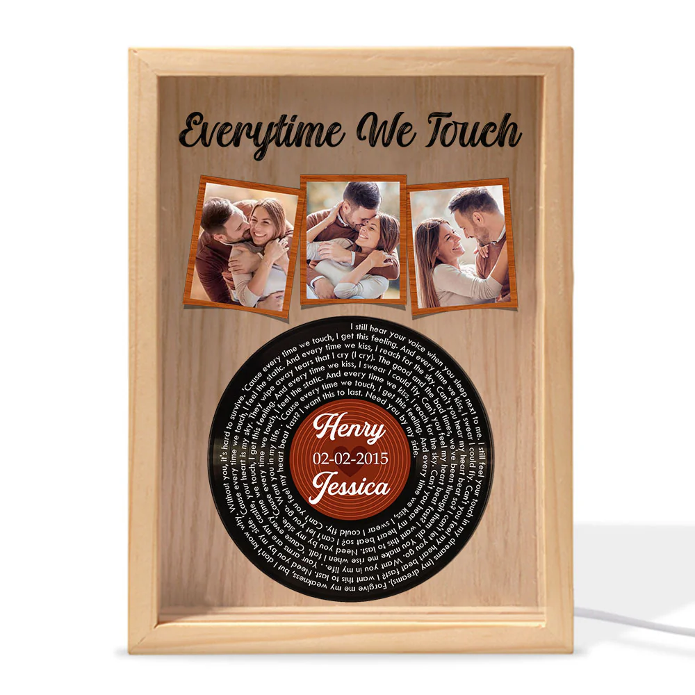Everytime We Touch - Personalized Custom Frame Light Box - Image 3