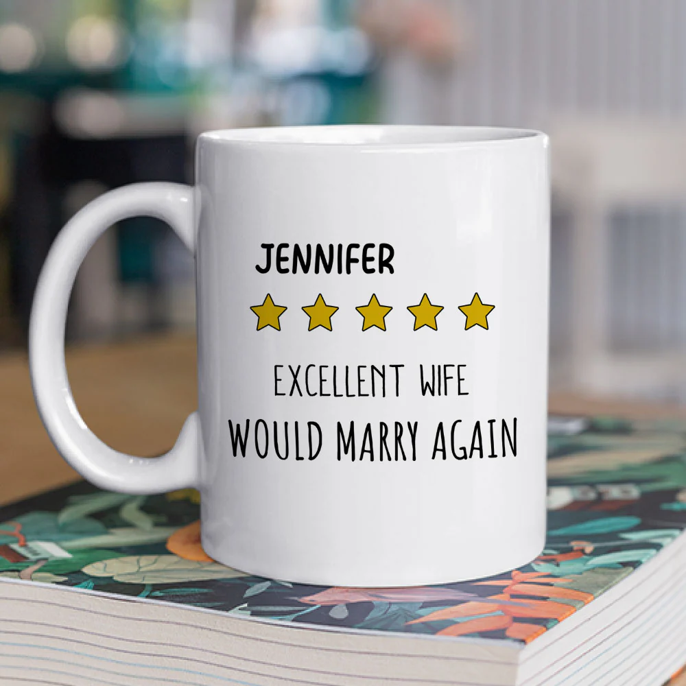 Excellent Wife - Personalized Custom Coffee Mug - Image 2