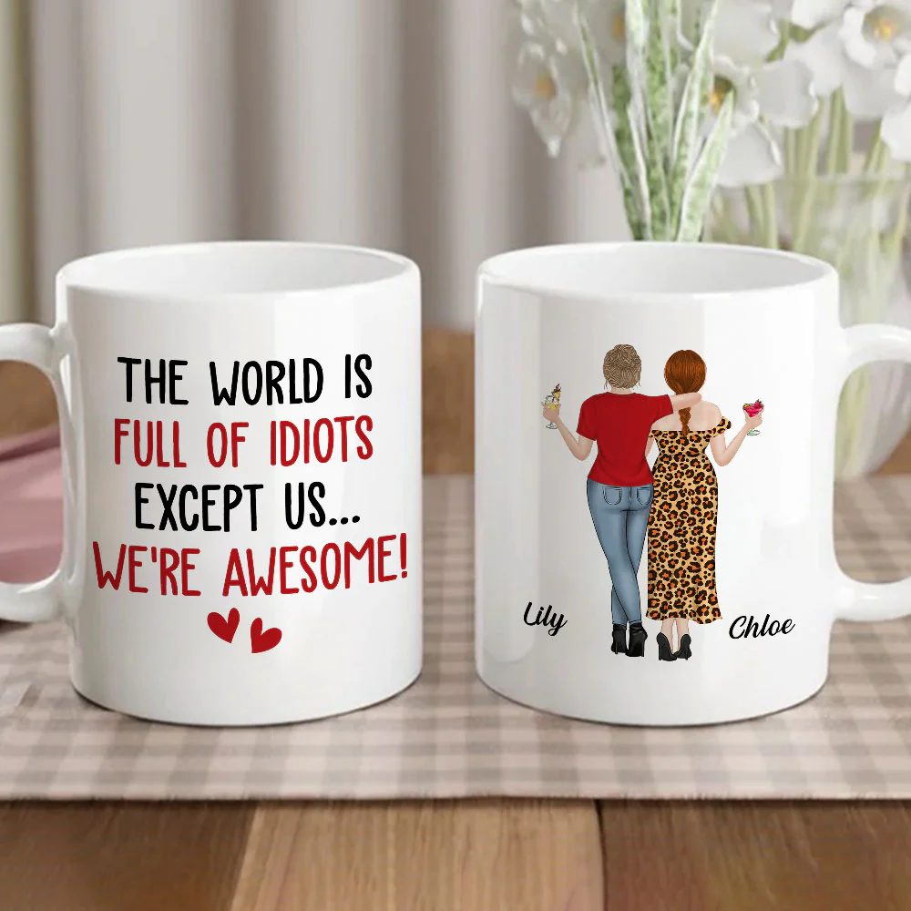 Except Us - Personalized Custom Coffee Mug - Image 2