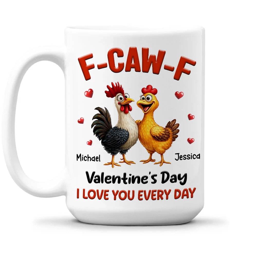 F-CAW-F Valentine Day - Personalized Custom Coffee Mug - Image 2