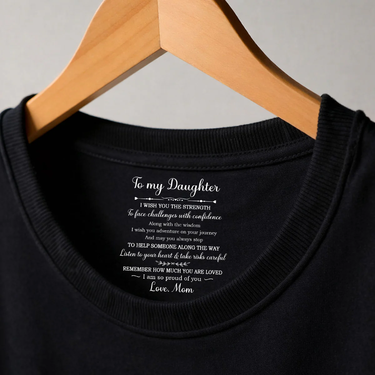 Face Challenges With Confidence - Personalized Custom Inside Neck Print T-Shirt - Image 4