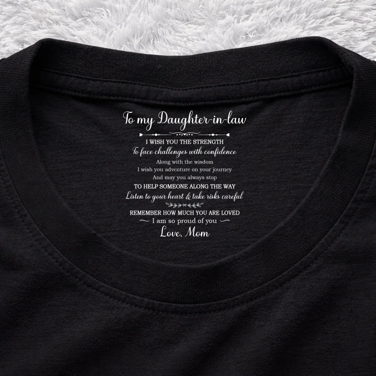 Face Challenges With Confidence - Personalized Custom Inside Neck Print T-Shirt - Image 7