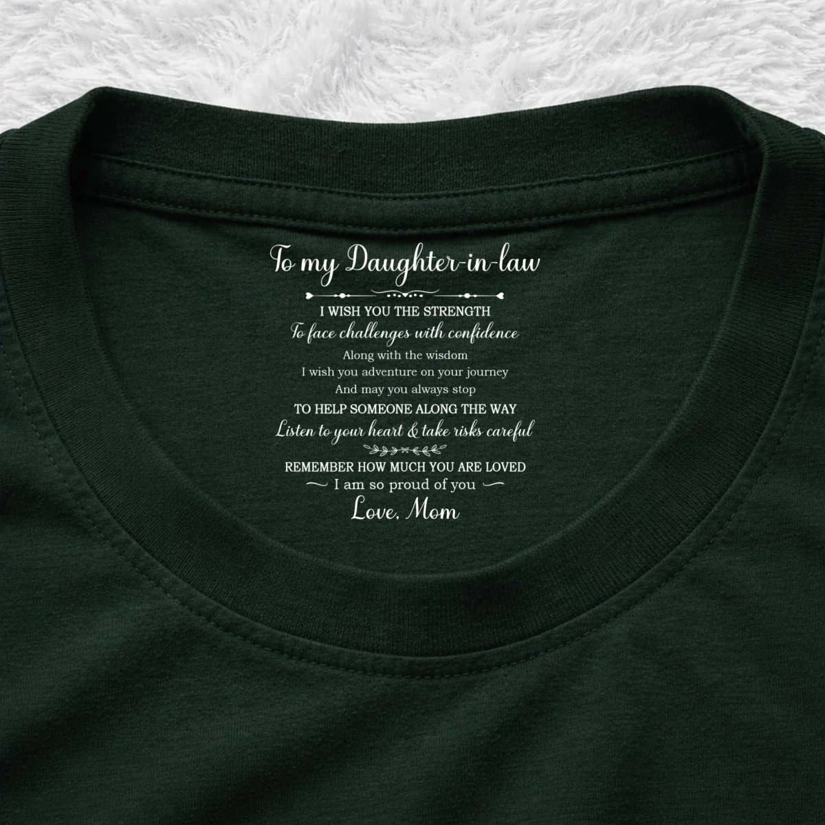 Face Challenges With Confidence - Personalized Custom Inside Neck Print T-Shirt - Image 9