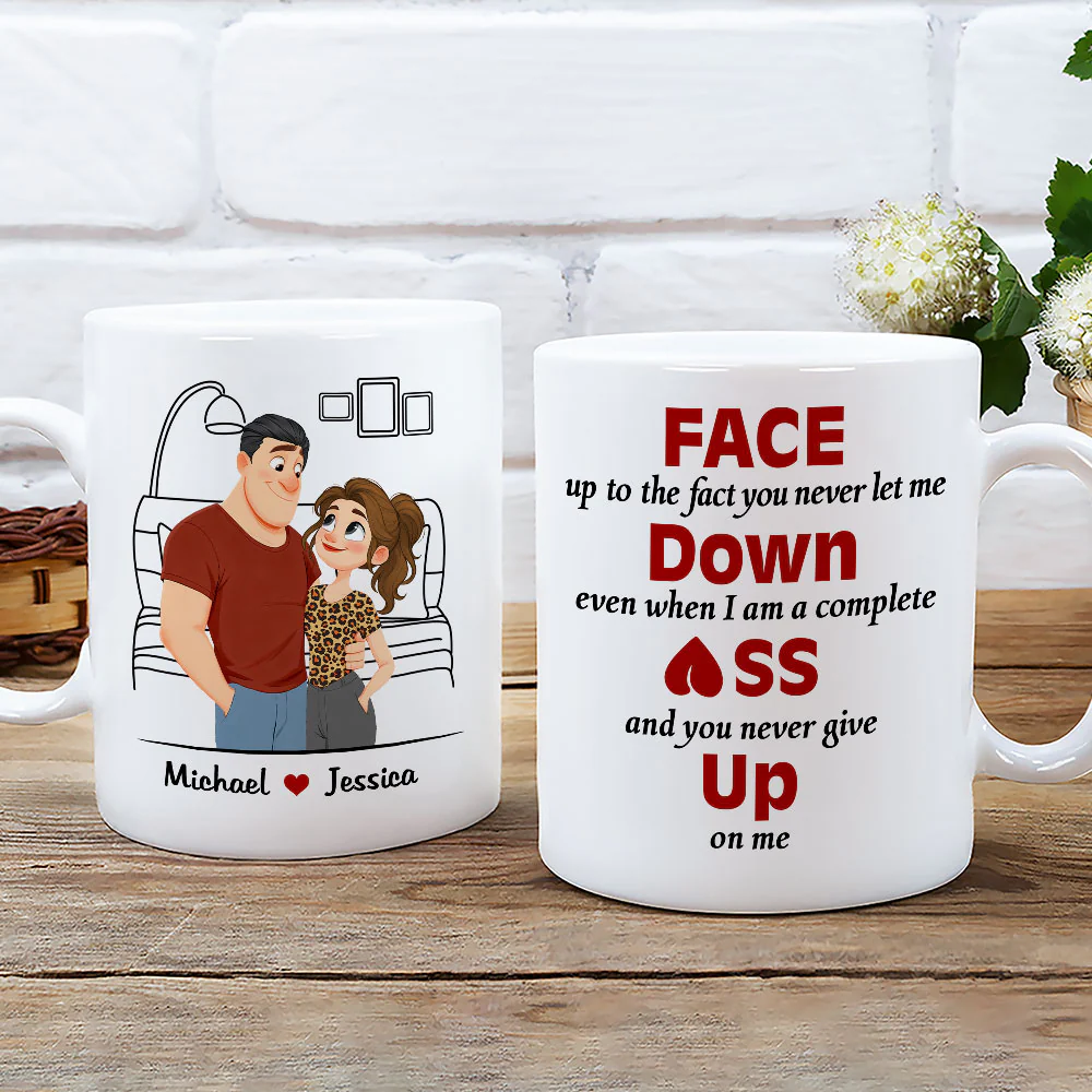 Face Down - Personalized Custom Coffee Mug - Image 2