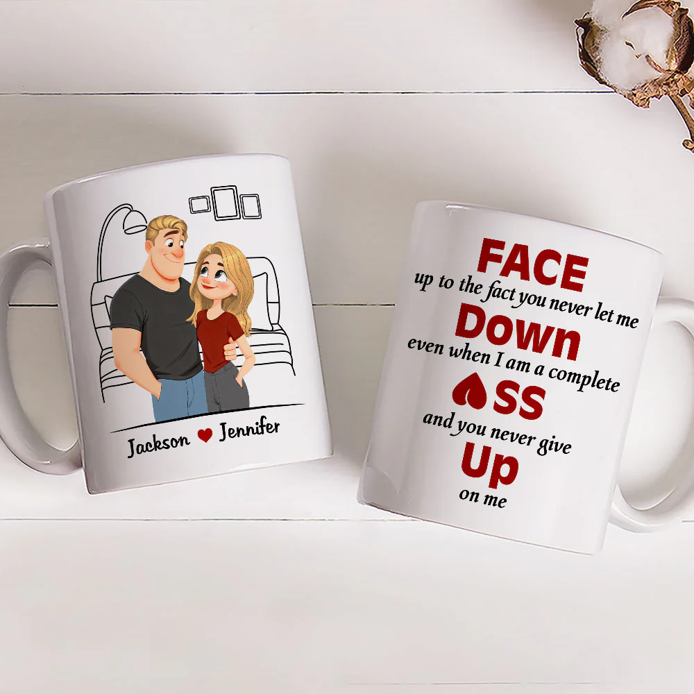 Face Down - Personalized Custom Coffee Mug - Image 3