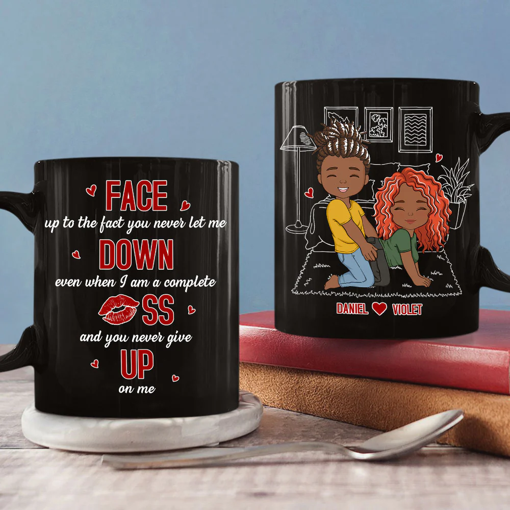 Face Up To - Personalized Custom Coffee Mug - Image 2